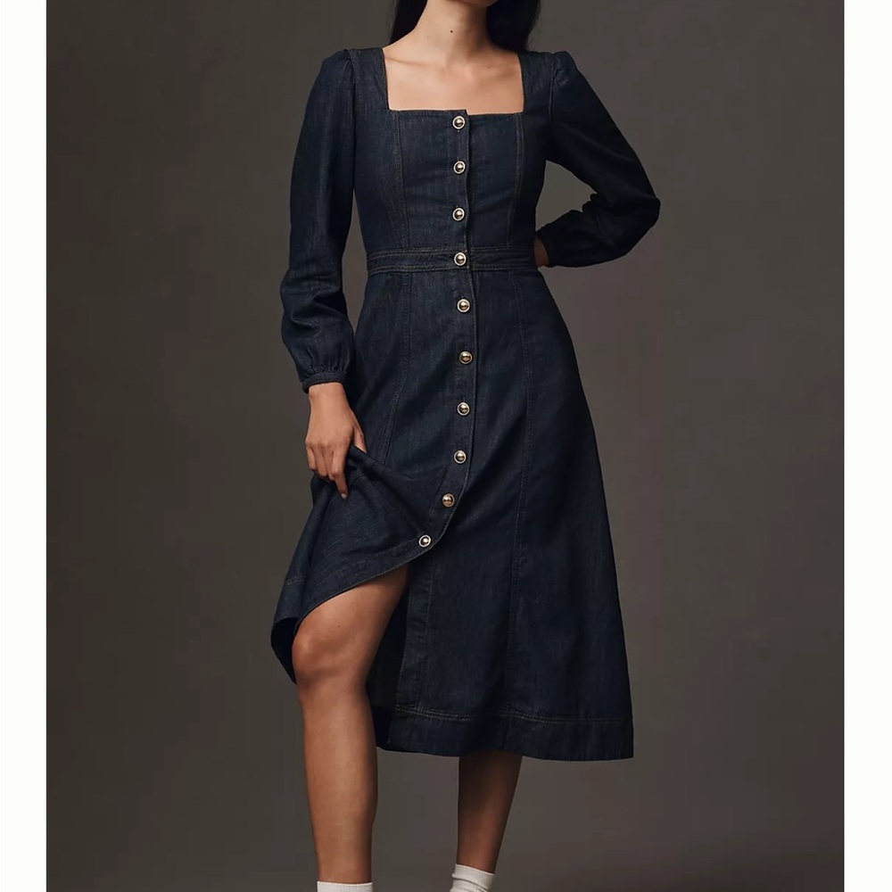 Reformation Celeste Denim Maxi Dress